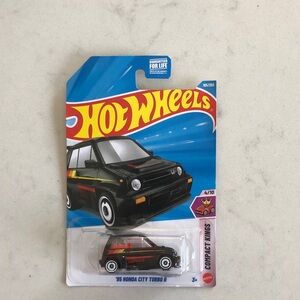 Mattel Hot Wheels Black and Red '85 Honda City Turbo II